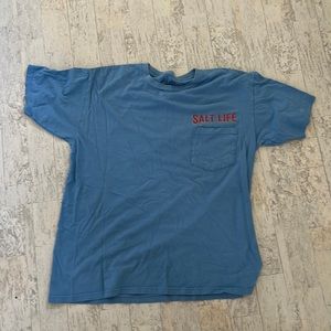 Blue Salt-life shirt with pocket